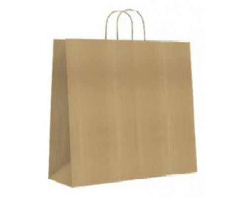 BOLSA PAPEL CON ASAS KRAFT MARRON L 32X14X40 CM BISMARK 329839 (MIN25) (Espera 4 dias)