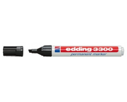 MARCADOR PERMANENTE PUNTA BISELADA 1-5MM 3300 NEGRO EDDING 3300-01 (MIN10) (Espera 4 dias)