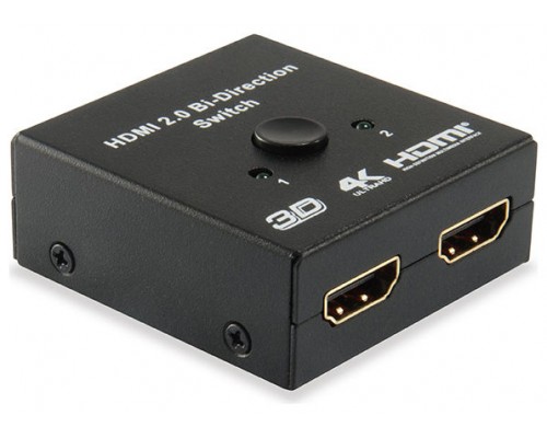 SWITCH SELECTOR HDMI BIDIRECIONAL EQUIP 2 ENTRADAS 1