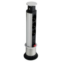 Equip 333304, Vertical, Aluminio, Negro, Plata, 3