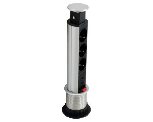 Equip 333304, Vertical, Aluminio, Negro, Plata, 3