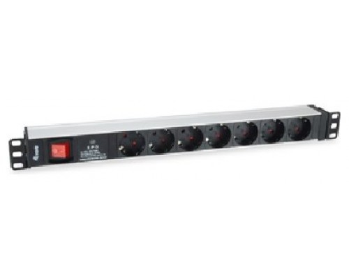 REGLETA ALIMENTACION RACK 19" 1U 7 TOMAS