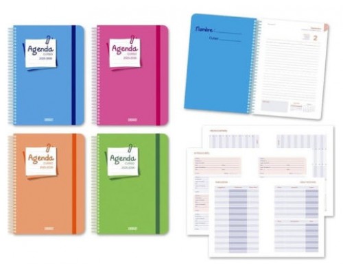 AGENDA ESCOLAR 2025-2026  POST -IT 4º DIA PAGINA TAPA CARTON INGRAF 333354 (Espera 4 dias)