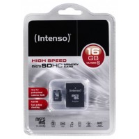 Intenso 3413470 Micro SD clase 10 16GB c/adapt