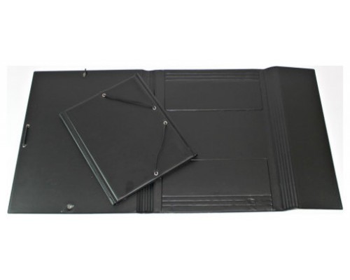 CARPETA FORMATO CUARTO GOMAS Y SOPALAS PVC NEGRA IBERPLAS 341CS00 (Espera 4 dias)