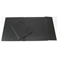 CARPETA FORMATO FOLIO GOMAS Y SOPALAS PVC NEGRA IBERPLAS 343CS00 (Espera 4 dias)