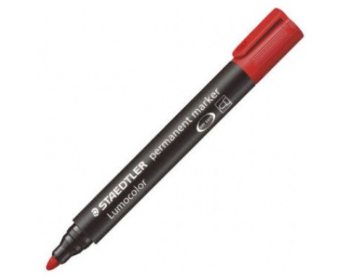 MARCADOR PERMANENTE LUMOCOLOR 352 TRAZO 2MM. ROJO STAEDTLER 352-2 (MIN10) (Espera 4 dias)