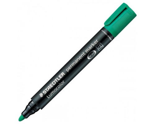 MARCADOR PERMANENTE LUMOCOLOR 352 TRAZO 2MM. VERDE STAEDTLER 352-5 (MIN10) (Espera 4 dias)