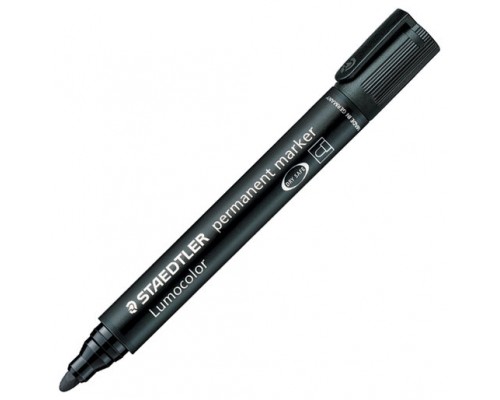 MARCADOR PERMANENTE LUMOCOLOR 352 TRAZO 2MM. NEGRO STAEDTLER 352-9 (MIN10) (Espera 4 dias)