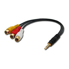 Lindy 35539 cable de vídeo compuesto 0,25 m 3,5mm 3 x RCA Negro (Espera 4 dias)-1053 Lindy 35539 cable de vídeo compuesto 0,25 m 3,5mm 3 x RCA Negro (Espera 4 dias)