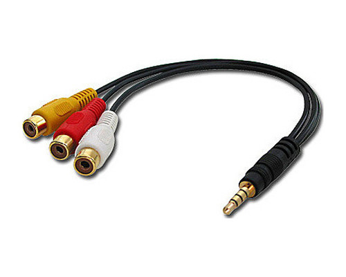 Lindy 35539 cable de vídeo compuesto 0,25 m 3,5mm 3 x RCA Negro (Espera 4 dias)-1053 Lindy 35539 cable de vídeo compuesto 0,25 m 3,5mm 3 x RCA Negro (Espera 4 dias)