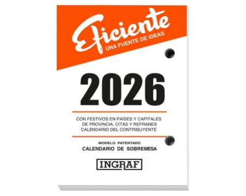 BLOC BUFFET 2026 INGRAF CASTELLANO INGRAF 356408 (Espera 4 dias)