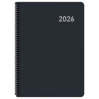 AGENDA 2026 ROMA D/P 15x21 NEGRA CON ESPIRAL CASTELLANO INGRAF 356409 (Espera 4 dias)