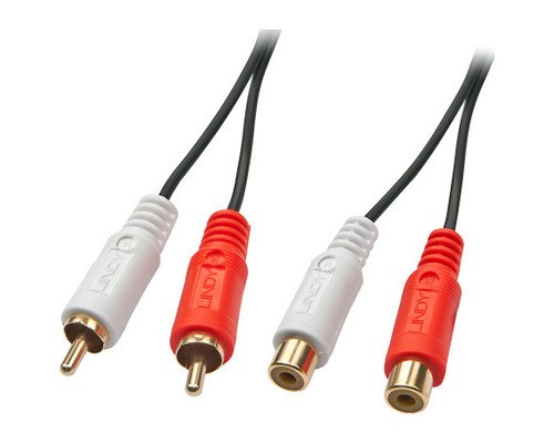 Lindy 35671 cable de audio 2 m 2 x RCA Negro, Rojo, Blanco (Espera 4 dias)-1051 Lindy 35671 cable de audio 2 m 2 x RCA Negro, Rojo, Blanco (Espera 4 dias)
