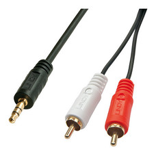 Lindy 35681 cable de audio 2 m 3,5mm 2 x RCA Negro, Rojo, Blanco (Espera 4 dias)-1052 Lindy 35681 cable de audio 2 m 3,5mm 2 x RCA Negro, Rojo, Blanco (Espera 4 dias)