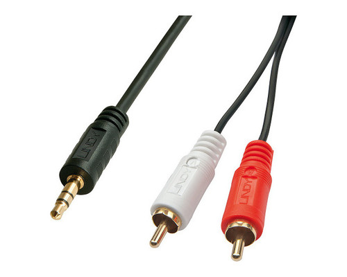Lindy 35682 cable de audio 3 m 2 x RCA 3,5mm Negro (Espera 4 dias)-1052 Lindy 35682 cable de audio 3 m 2 x RCA 3,5mm Negro (Espera 4 dias)