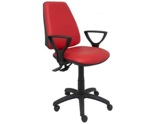 PIQUERAS Y CRESPO Silla Elche S similpiel rojo brazos fijos