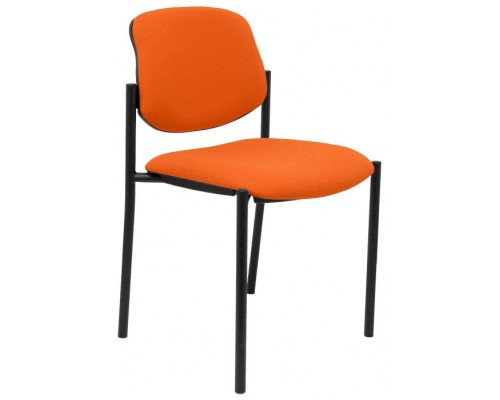 PIQUERAS Y CRESPO NOWY STYL Silla fija Styl bali naranja chasis negro