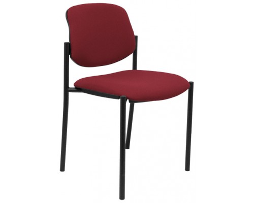 PIQUERAS Y CRESPO NOWY STYL Silla fija Styl bali granate chasis negro