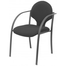 PIQUERAS Y CRESPO Pack 2 sillas Hellin chasis negro bali negro