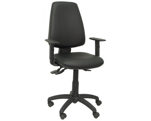PIQUERAS Y CRESPO Silla Elche S similpiel negro brazos regulables