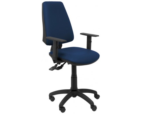 PIQUERAS Y CRESPO Silla Elche S similpiel azul marino brazos regulables