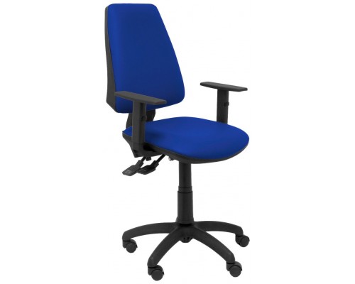 PIQUERAS Y CRESPO Silla Elche S similpiel azul brazos regulables