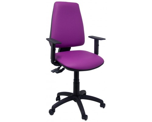 PIQUERAS Y CRESPO Silla Elche S similpiel morado brazos regulables
