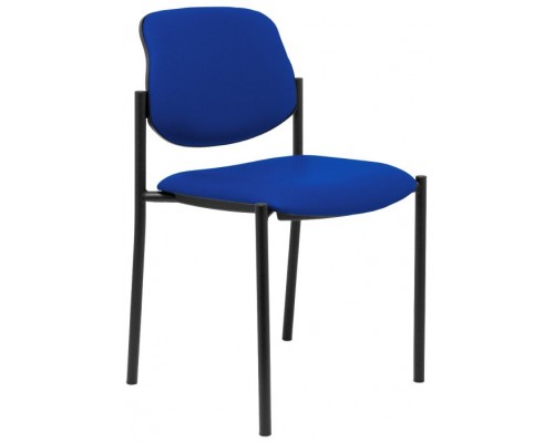 PIQUERAS Y CRESPO NOWY STYL Silla fija Styl similpiel azul chasis negro