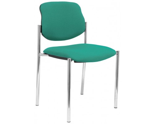 PIQUERAS Y CRESPO NOWY STYL Silla fija Styl bali verde esmeralda chasis cromo
