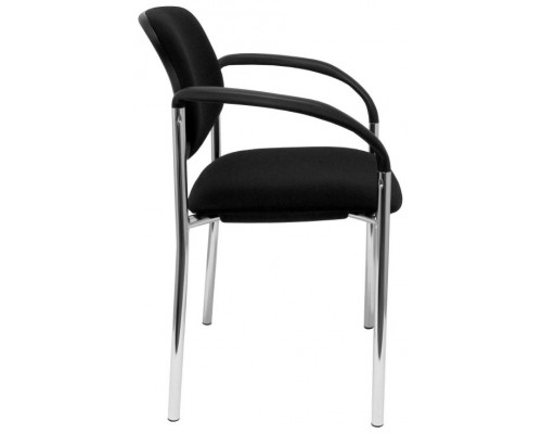 PIQUERAS Y CRESPO NOWY STYL Silla fija Styl bali negro chasis cromo con brazos