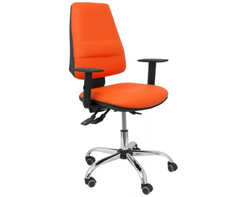 PIQUERAS Y CRESPO Silla Elche S 24 horas similpiel naranja con refuerzo lumbar ¡Ultimas unidades!!