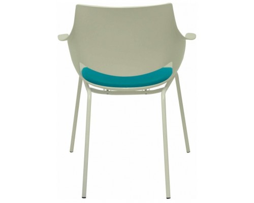 PIQUERAS Y CRESPO Pack 3 sillas Saceruela carcasa blanca asiento azul ¡Ultimas unidades!!
