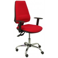 PIQUERAS Y CRESPO Silla Elche S 24 horas bali rojo con refuerzo lumbar ¡Ultimas unidades!!
