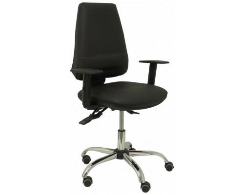 PIQUERAS Y CRESPO Silla Elche S 24 horas similpiel negro con refuerzo lumbar ¡Ultimas unidades!!