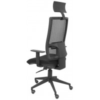 PIQUERAS Y CRESPO Silla Horna bali negro con cabecero fijo-25924 PIQUERAS Y CRESPO Silla Horna bali negro con cabecero fijo