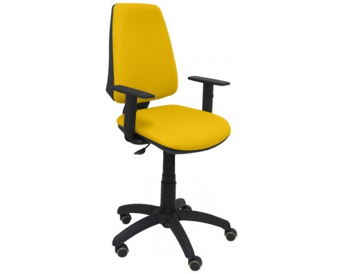 PIQUERAS Y CRESPO Silla Elche CP bali amarillo brazos regulables ruedas de parque