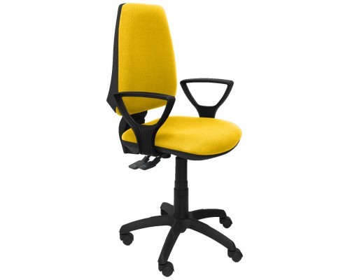 PIQUERAS Y CRESPO Silla Elche S bali amarillo brazos fijos