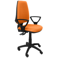 PIQUERAS Y CRESPO Silla Elche S bali naranja brazos fijos