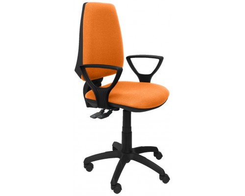 PIQUERAS Y CRESPO Silla Elche S bali naranja brazos fijos