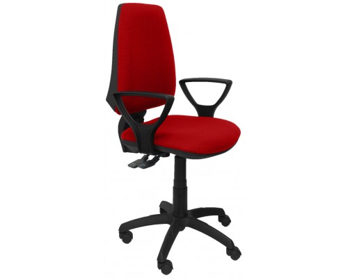 PIQUERAS Y CRESPO Silla Elche S bali color rojo brazos fijos