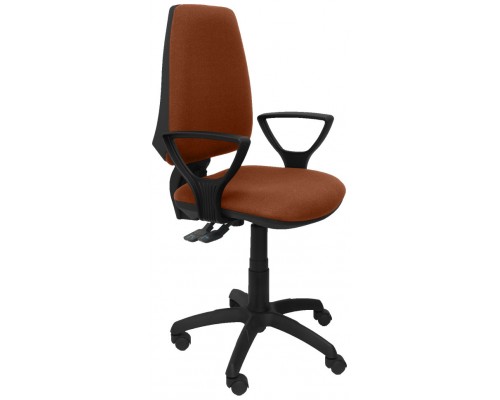 PIQUERAS Y CRESPO Silla Elche S bali marron brazos fijos