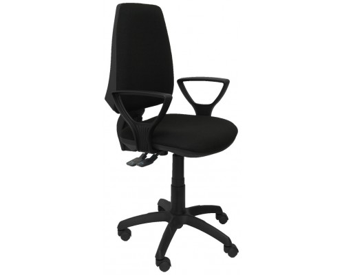 PIQUERAS Y CRESPO Silla Elche S bali negro brazos fijos
