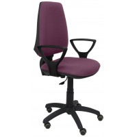 PIQUERAS Y CRESPO Silla Elche CP bali morado brazos fijos ruedas de parque