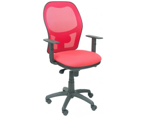 PIQUERAS Y CRESPO Silla Jorquera malla rojo asiento bali rojo