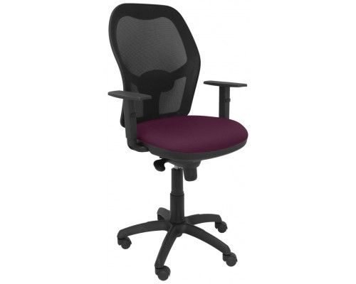 PIQUERAS Y CRESPO Silla Jorquera malla negra asiento bali morado