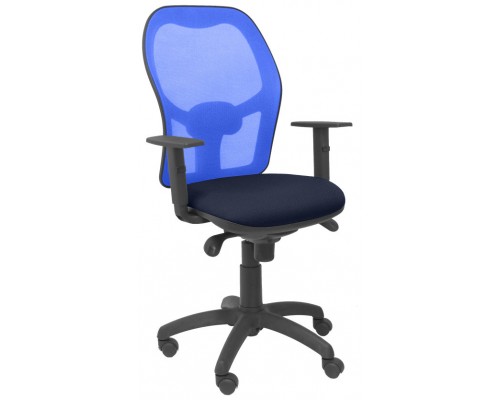 PIQUERAS Y CRESPO Silla Jorquera malla azul asiento bali azul marino