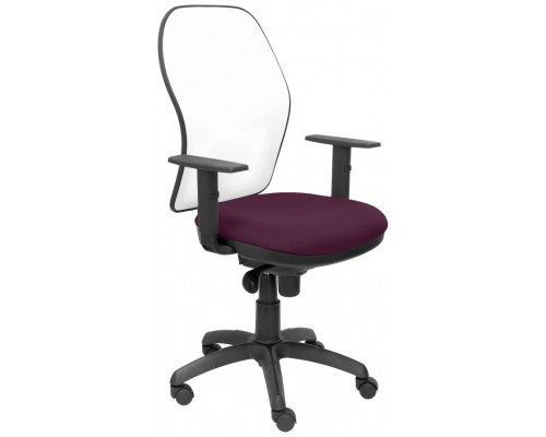 PIQUERAS Y CRESPO Silla Jorquera malla blanca asiento bali morado
