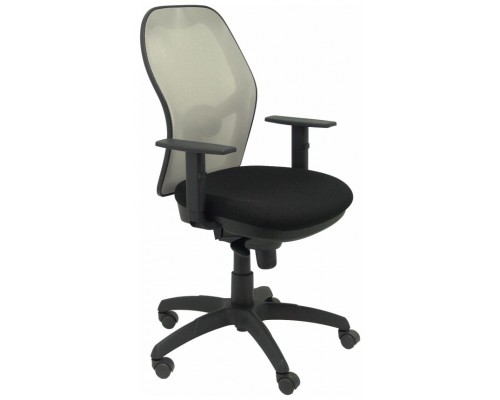 PIQUERAS Y CRESPO Silla Jorquera malla gris asiento bali negro