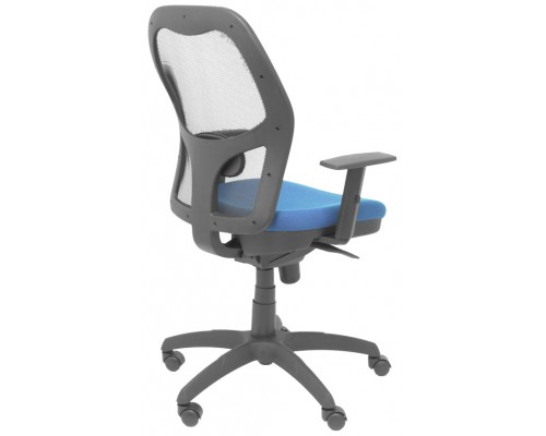 PIQUERAS Y CRESPO Silla Jorquera malla negra asiento bali azul marino